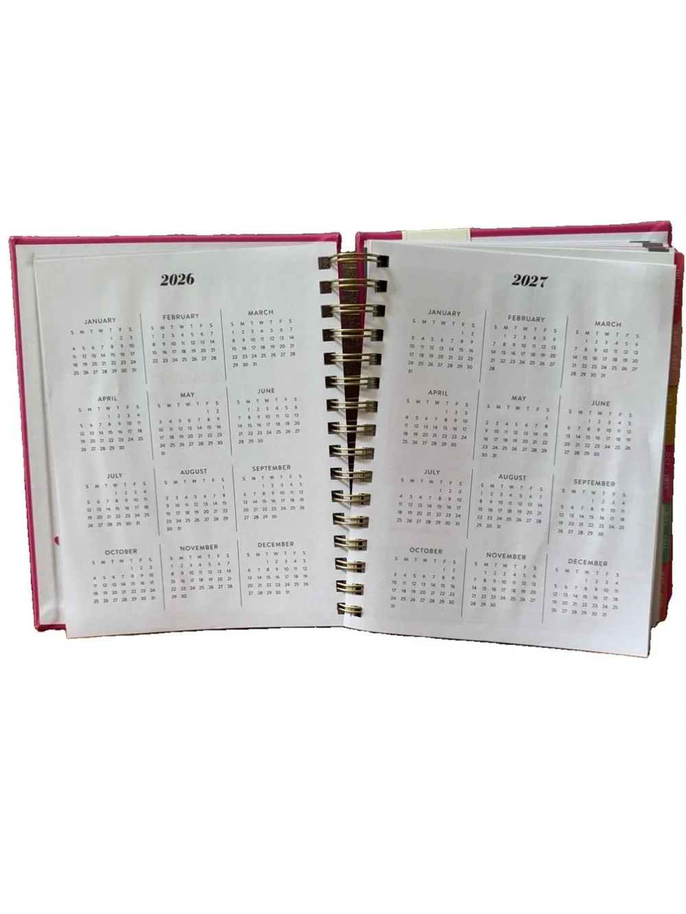 Eccolo Planner 2026- 2027 18-Month Weekly & Monthly Planner Hard Cover 8x7.5”
